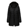 Women's Hooded Long Coat for Winter Days