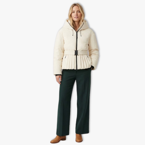 Women's Hooded Puffer Jacket for Winter Wear