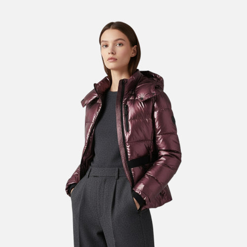 Women's Hooded Puffer Jacket for Winter Wear