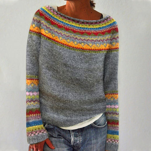 Women's Knit Sweater for Autumn Winter Everyday Wear
