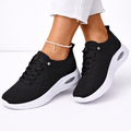 Women's Lace-Up Sneakers with Raised Soles for Spring