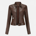 Women's Moto Jacket for Spring and Autumn Wear