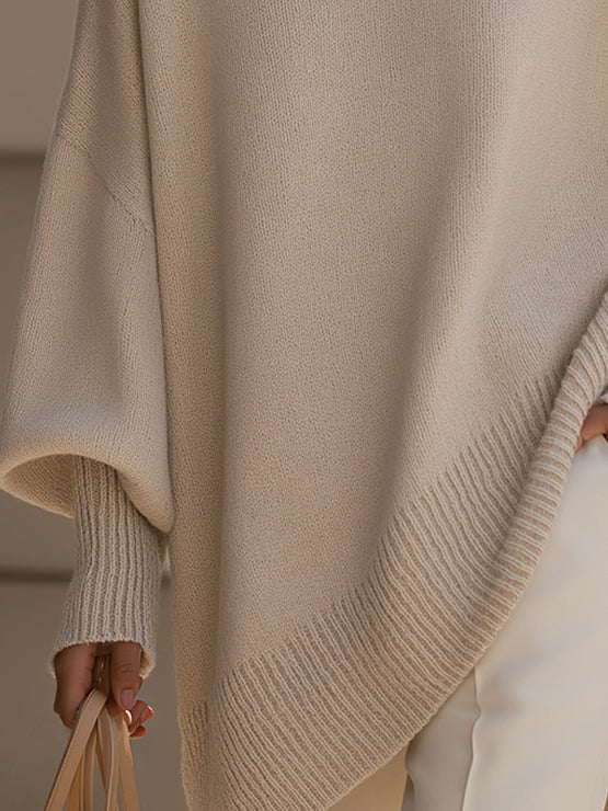 Women's Oversized Knit Sweater for Autumn Winter Wear