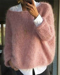 Women's Oversized Knit Sweater for Autumn Winter Wear