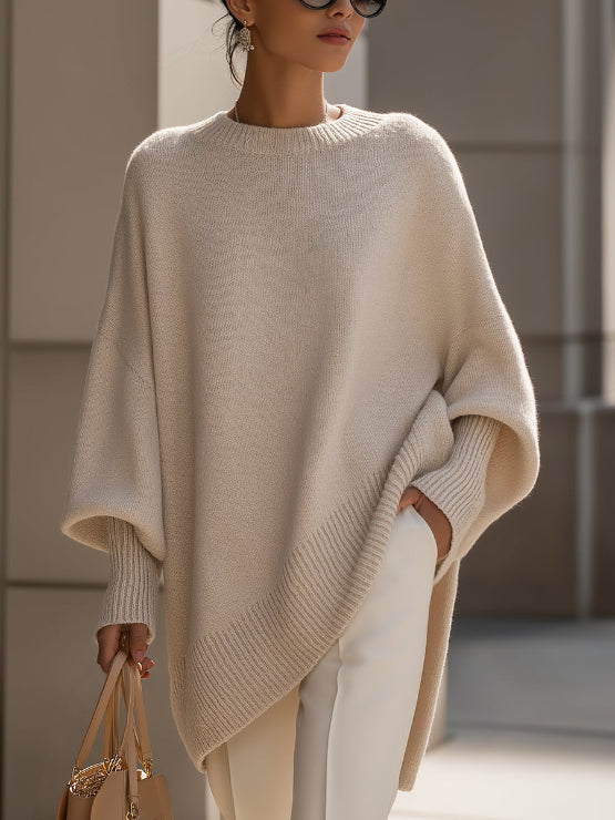 Women's Oversized Knit Sweater for Autumn Winter Wear