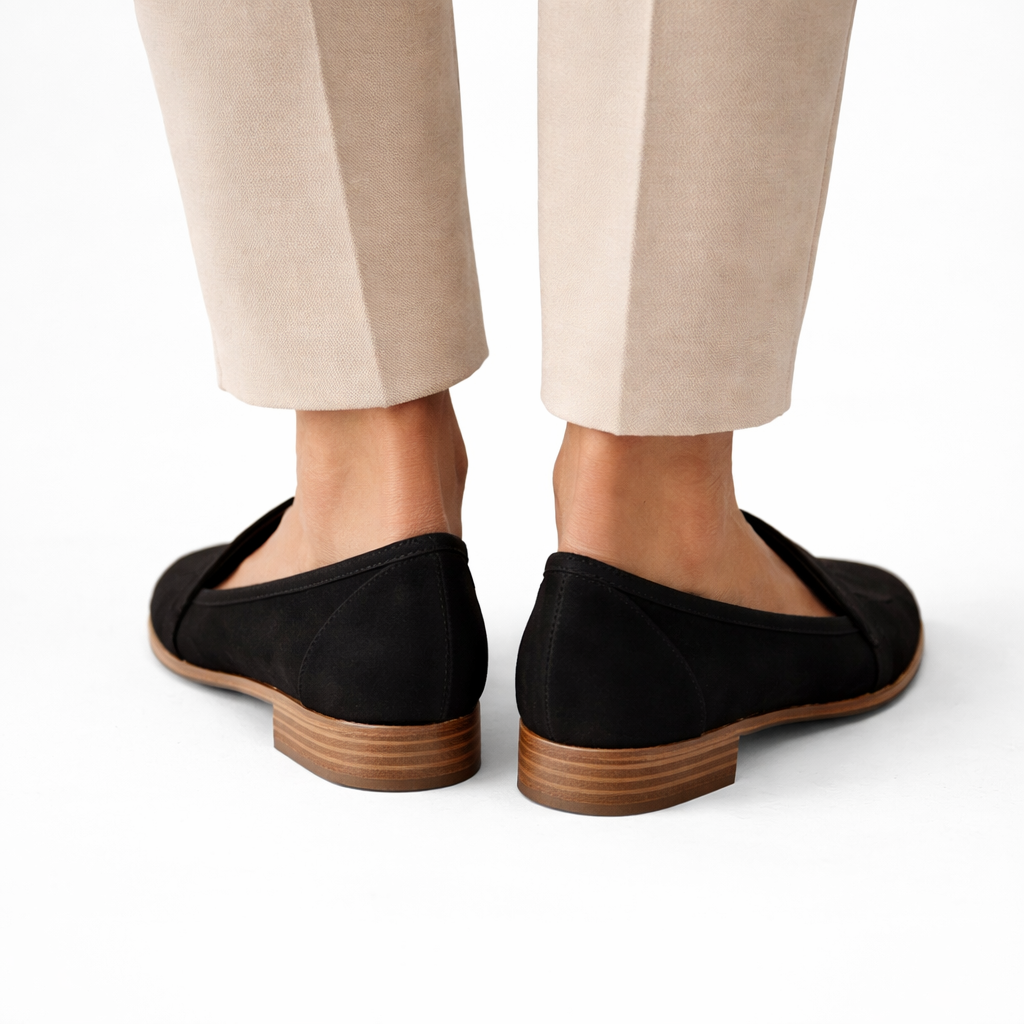 Women's Pointed Loafers with Classic Slip-On Office Style