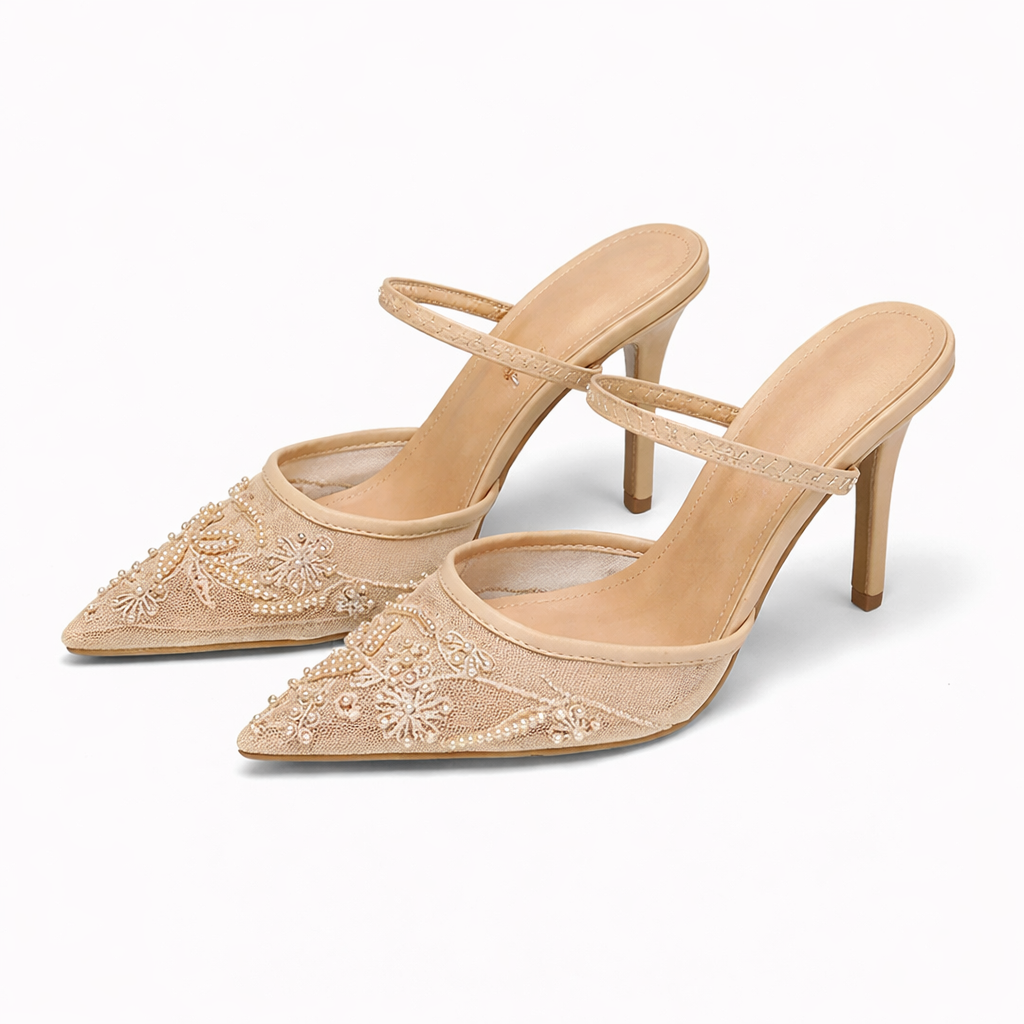 Women's Pointed Slingback Heels for Spring Formal Occasions