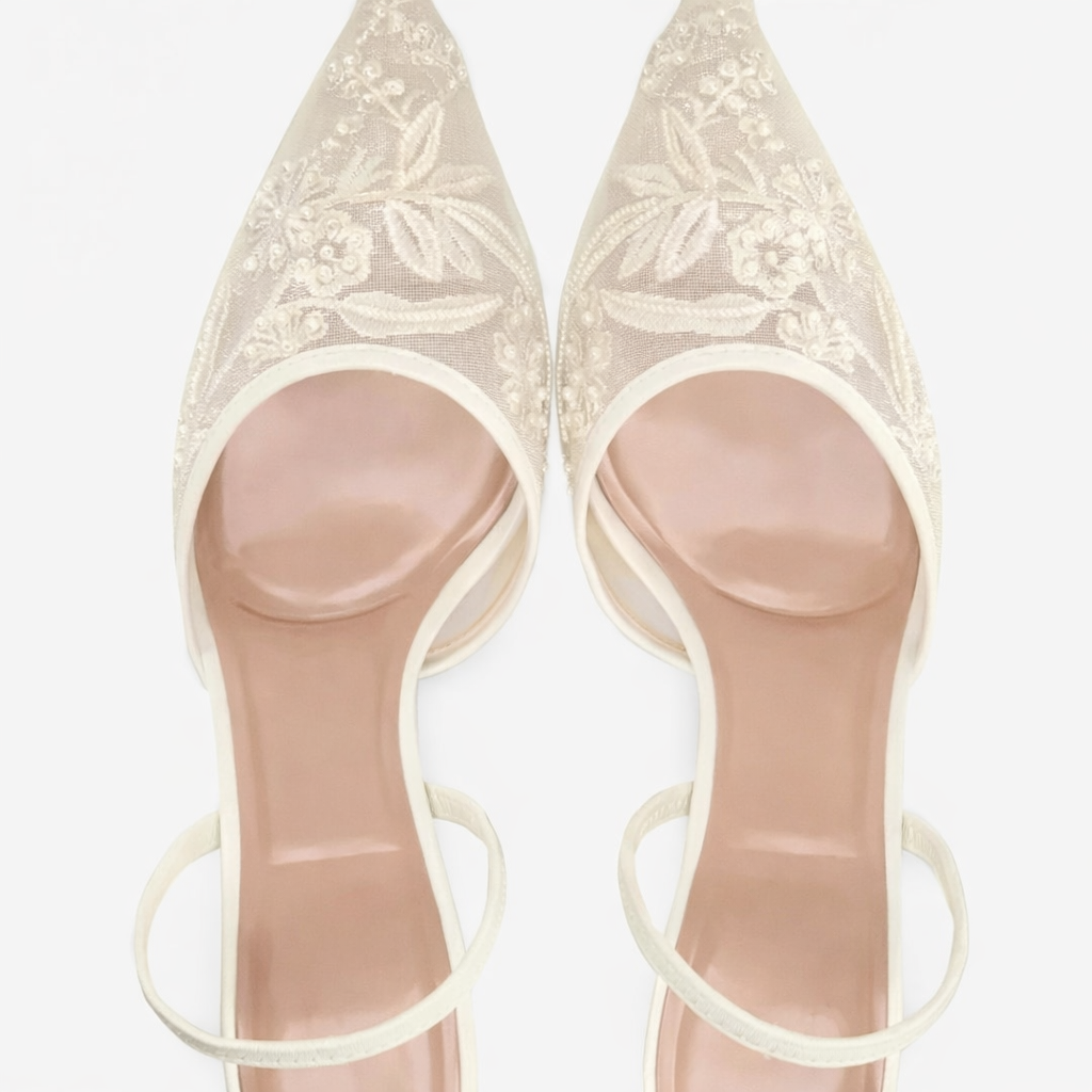 Women's Pointed Slingback Shoes for Autumn Evening Wear