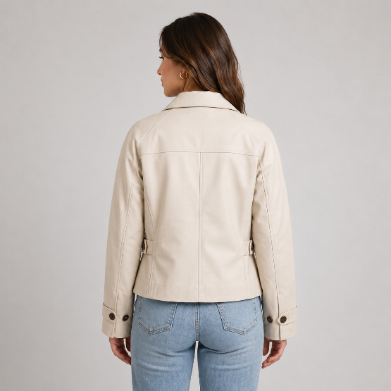 Women's Short Trench Jacket for Spring Autumn Days