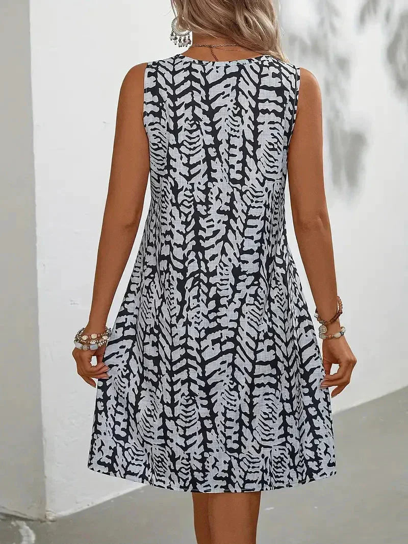 Women's Sleeveless Dress for Warm Season Days