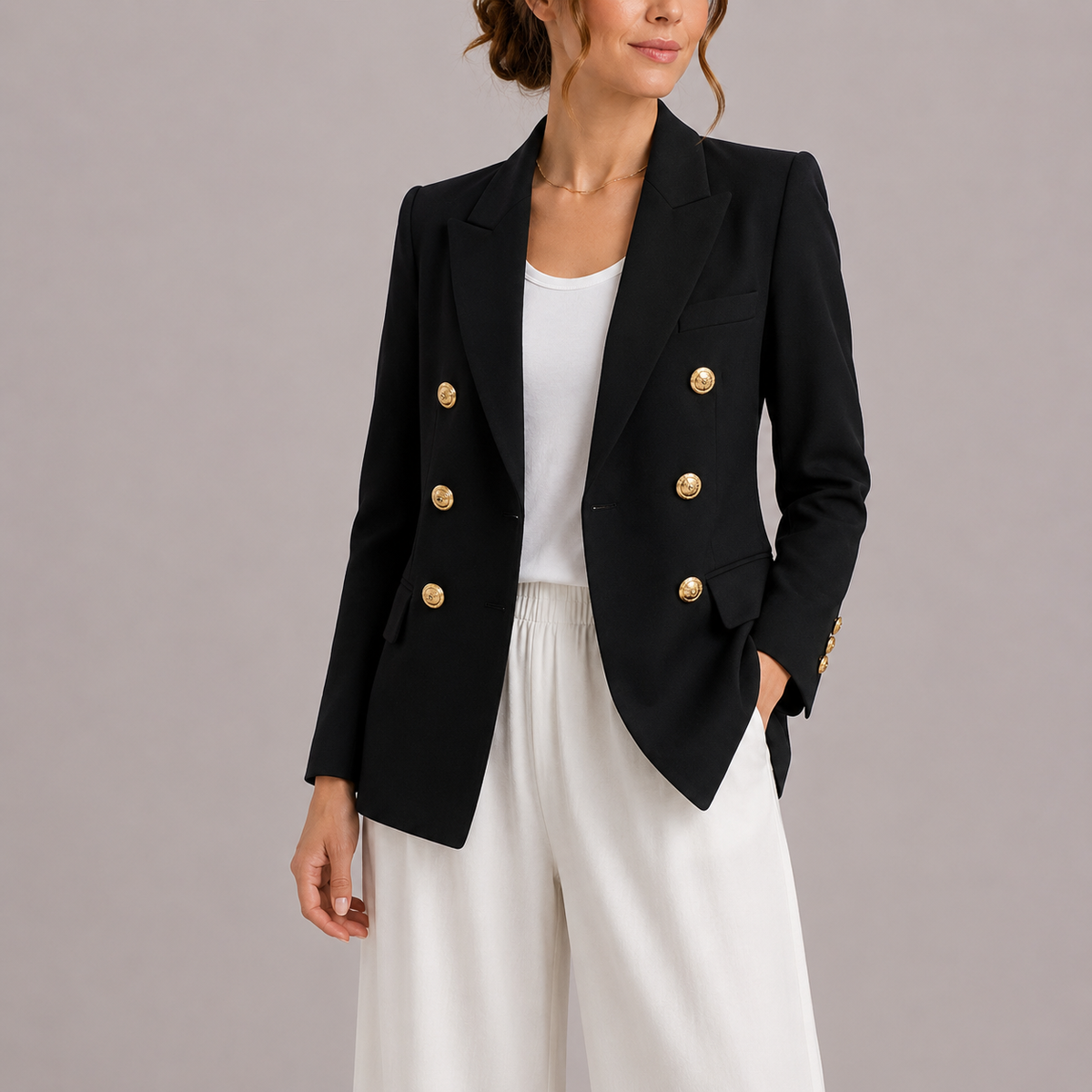 Women's Structured Blazer for Refined Everyday Office Layering