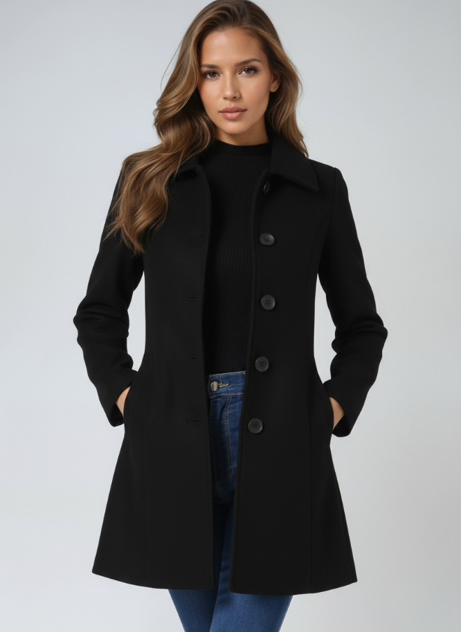 Women's Tailored Coat for Autumn Winter Everyday Wear