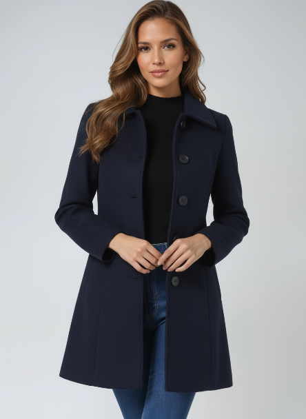Women's Tailored Coat for Autumn Winter Everyday Wear