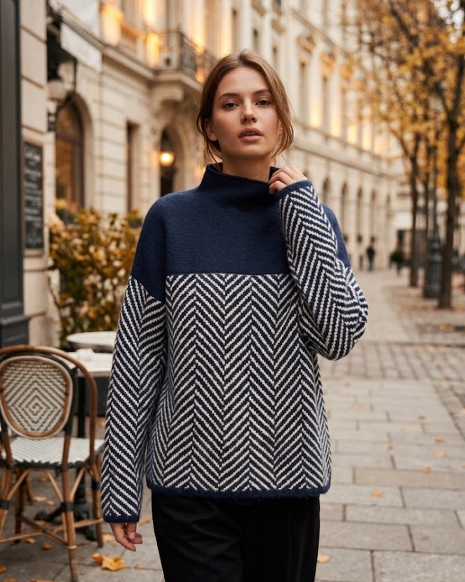 Women's Turtleneck Sweater for Autumn Winter Everyday Wear