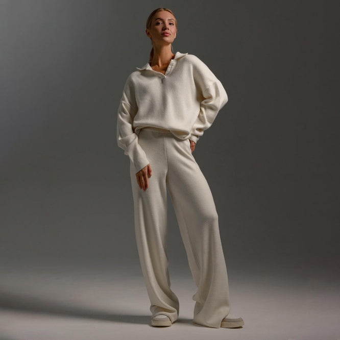 Women's Two Piece Knit Set for Autumn Wear