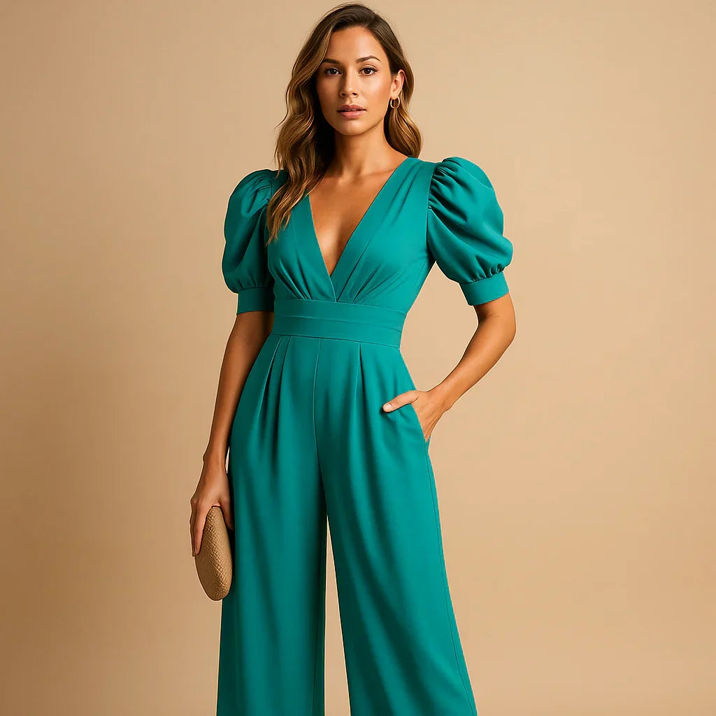 Women's Wide-Leg Jumpsuit for Elegant Occasions