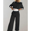 Women's hoodie and jogger set in black
