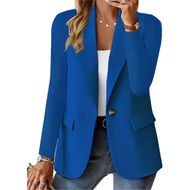 Women's tailored blazer in blue