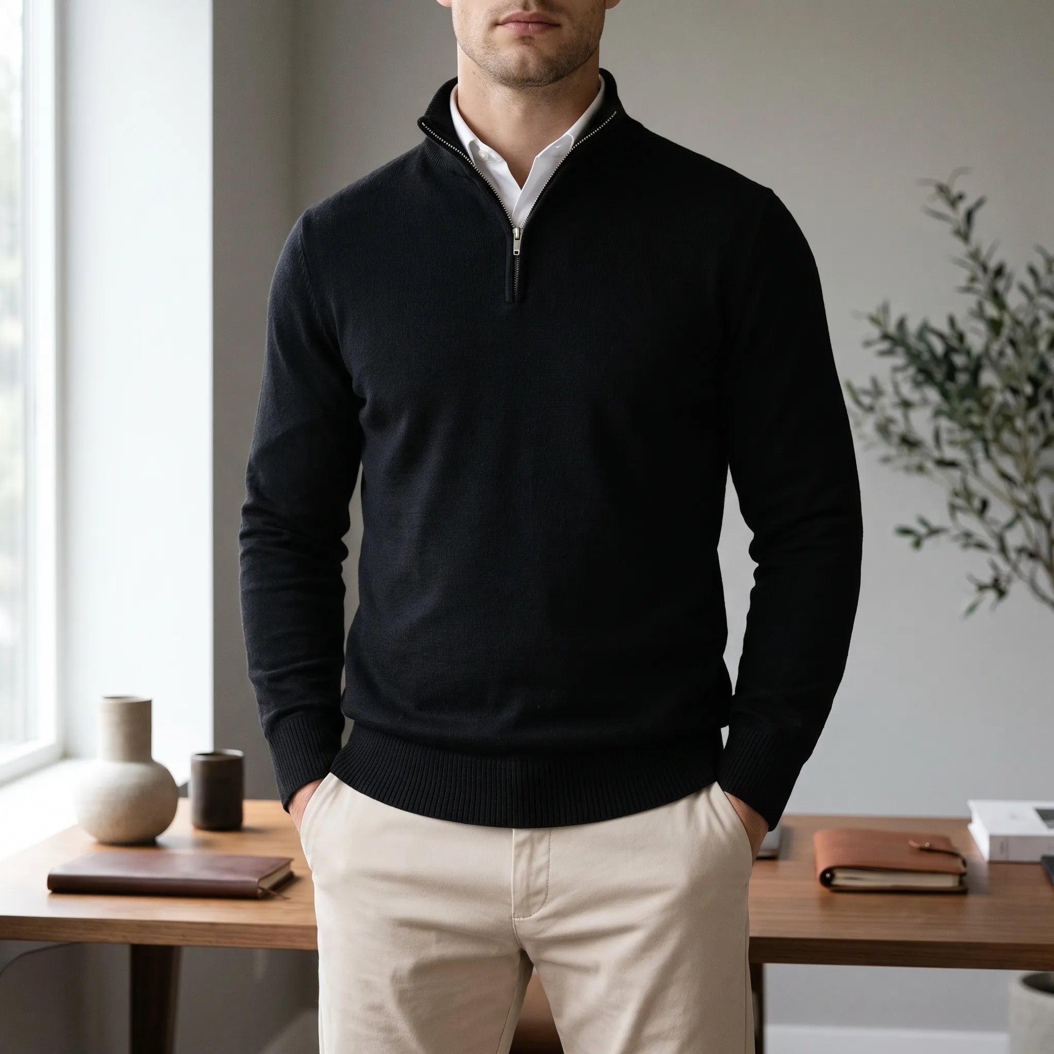 ZipKnit - Men's Half Zip Jumper
