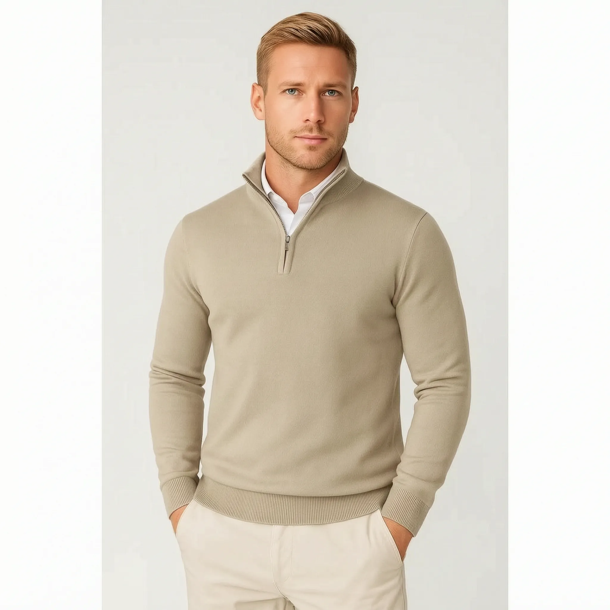ZipKnit - Men's Half Zip Jumper