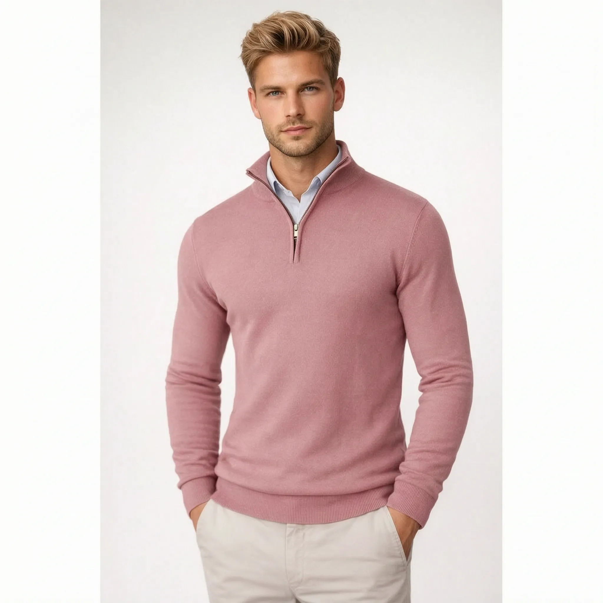 ZipKnit - Men's Half Zip Jumper