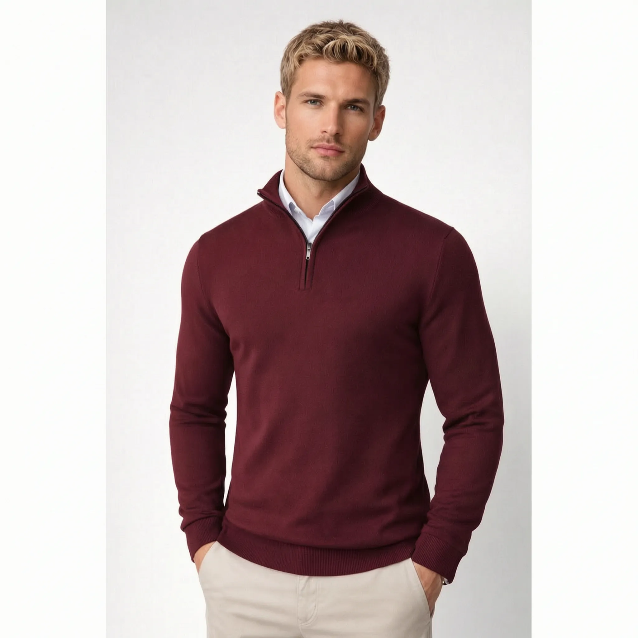 ZipKnit - Men's Half Zip Jumper