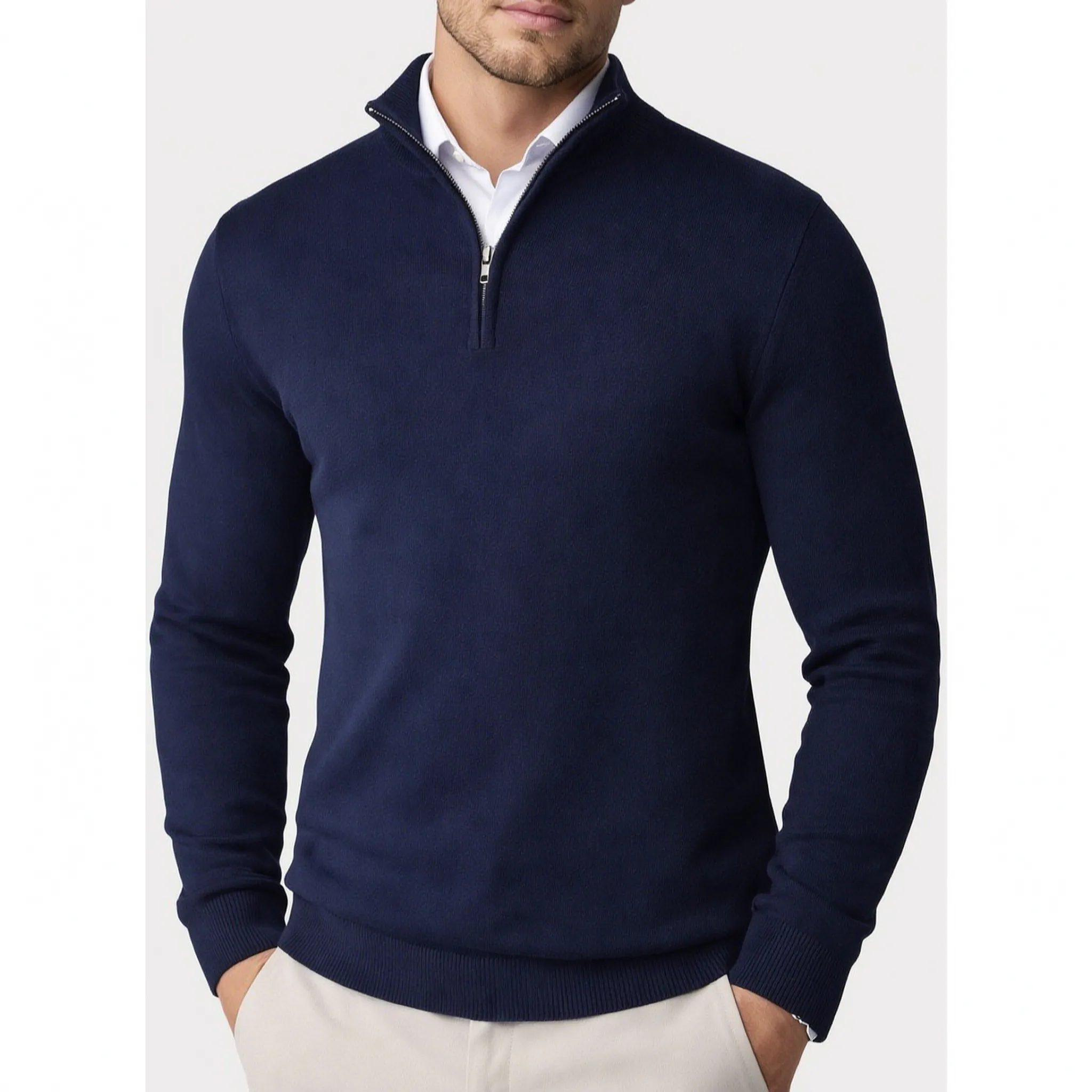 ZipKnit - Men's Half Zip Jumper