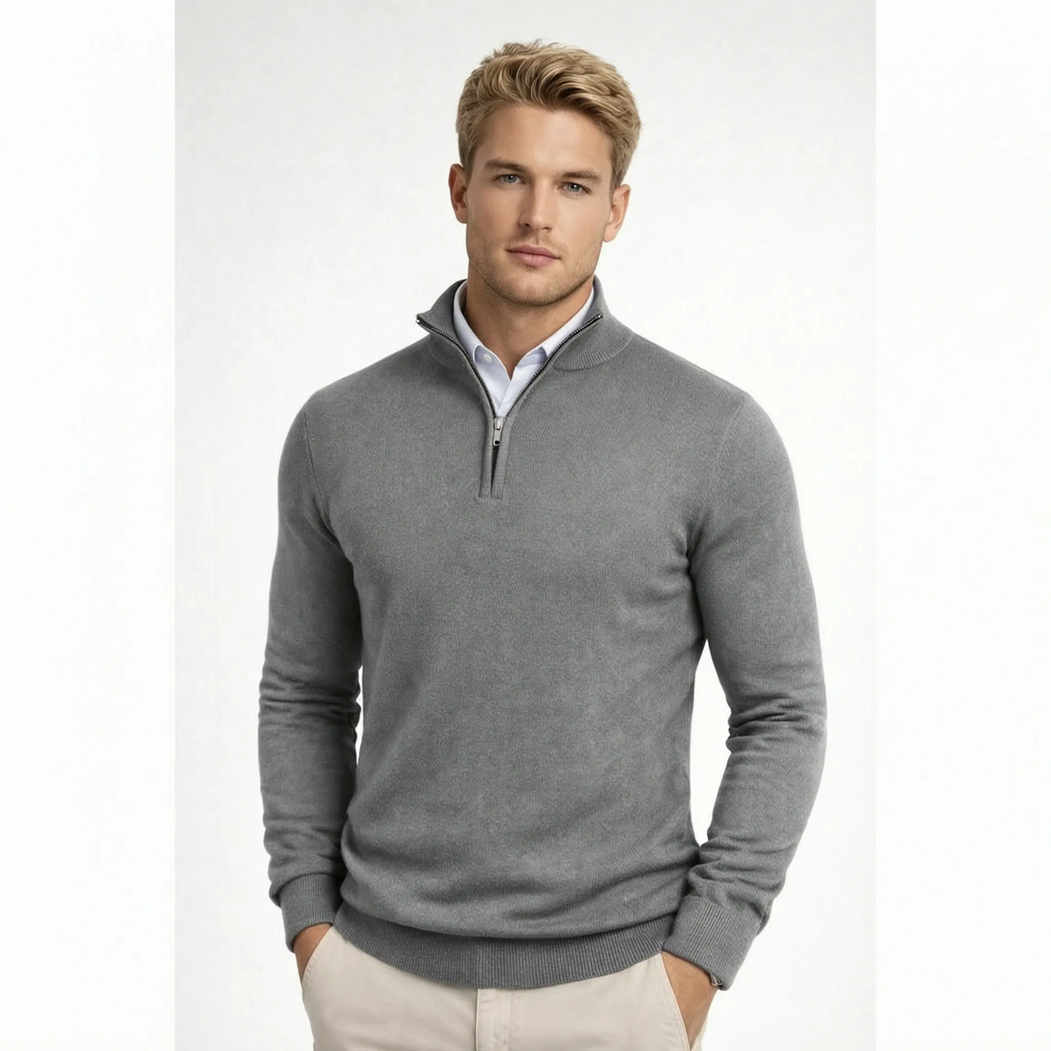ZipKnit - Men's Half Zip Jumper