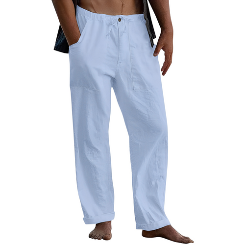 Men's Casual Chino Trousers With Practical Utility Pockets